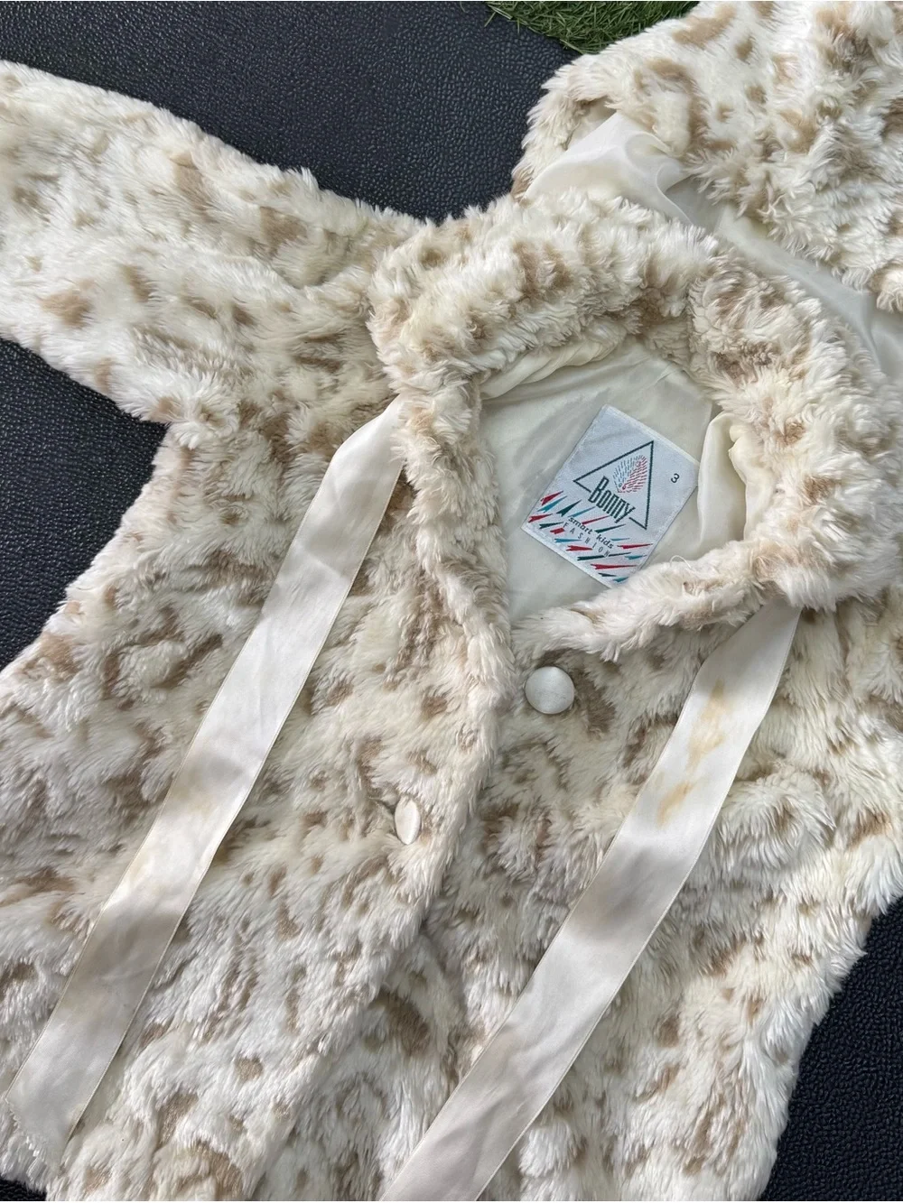 Bonny Kids Faux Fur Hooded Coat With Removable Hood